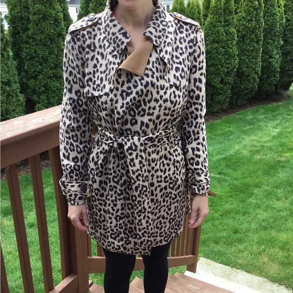 Very stylish leopard car coat/trench coat that is lightweight - Picture 8 of 9